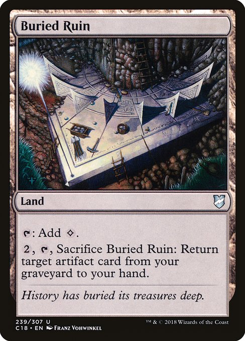Buried Ruin from Commander 2018