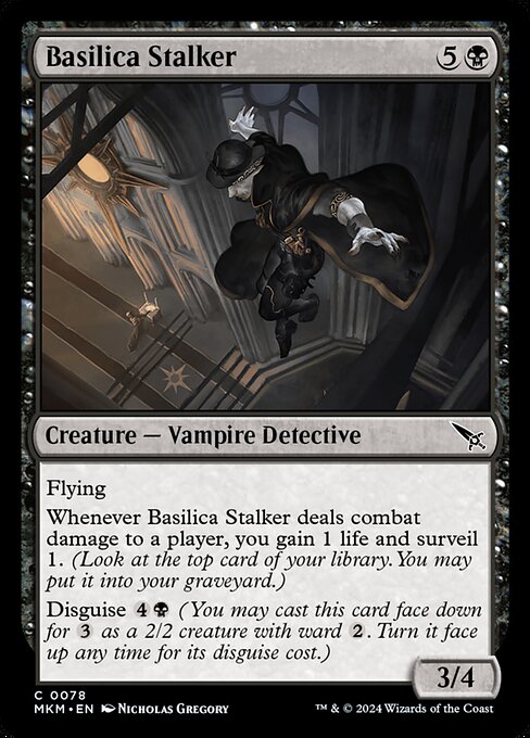 Basilica Stalker highlighted card art