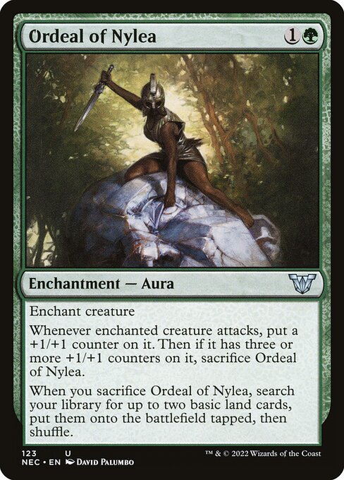 Ordeal of Nylea from Neon Dynasty Commander