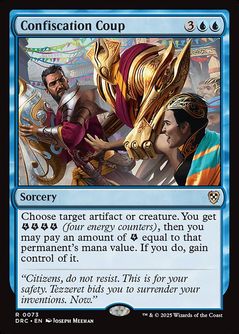 Confiscation Coup highlighted card art