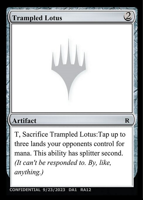 Trampled Lotus highlighted card art