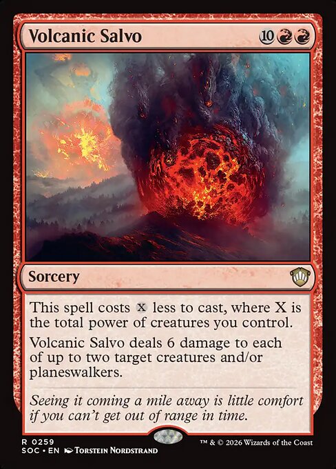 Volcanic Salvo from Secrets of Strixhaven Commander