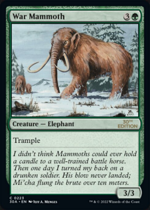 War Mammoth from 30th Anniversary Edition