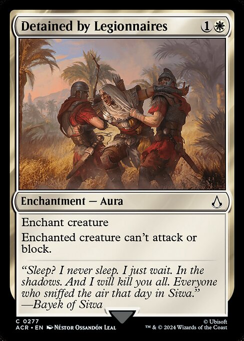 Detained by Legionnaires highlighted card art