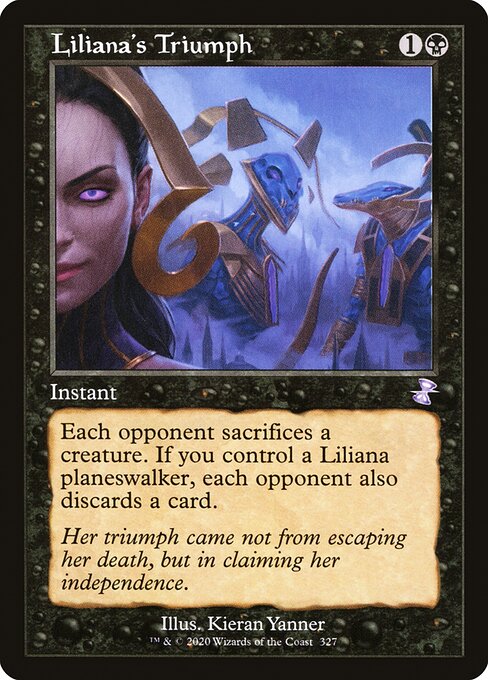 Liliana's Triumph highlighted card art