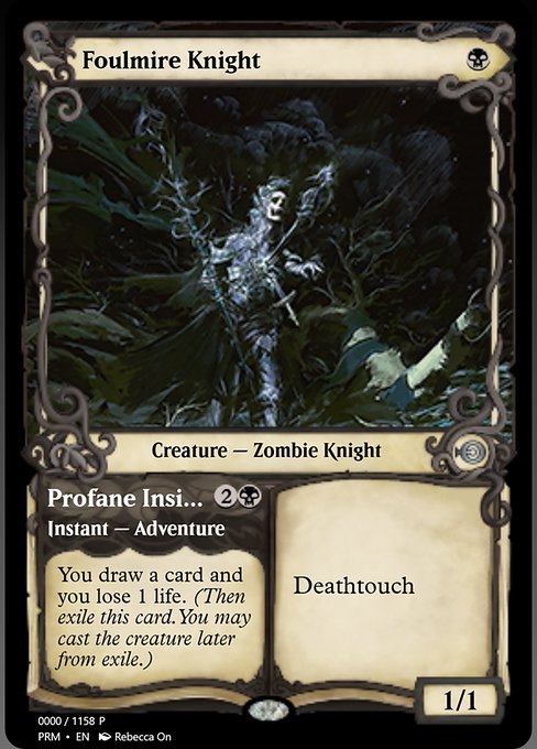 Foulmire Knight // Profane Insight from Magic Online Promos