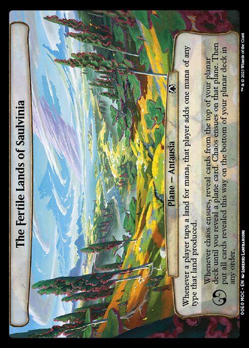 The Fertile Lands of Saulvinia highlighted card art