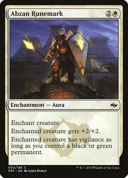 Abzan Runemark from Fate Reforged
