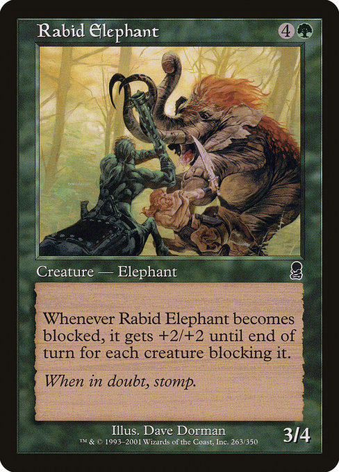 Rabid Elephant highlighted card art