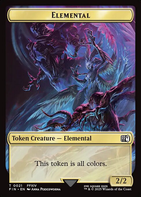 Elemental highlighted card art