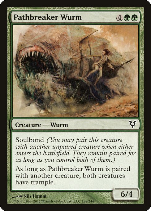 Pathbreaker Wurm highlighted card art