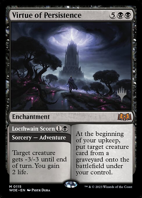 Virtue of Persistence // Locthwain Scorn from Wilds of Eldraine Promos