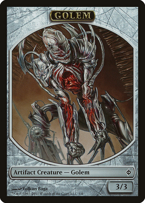 Golem from New Phyrexia Tokens