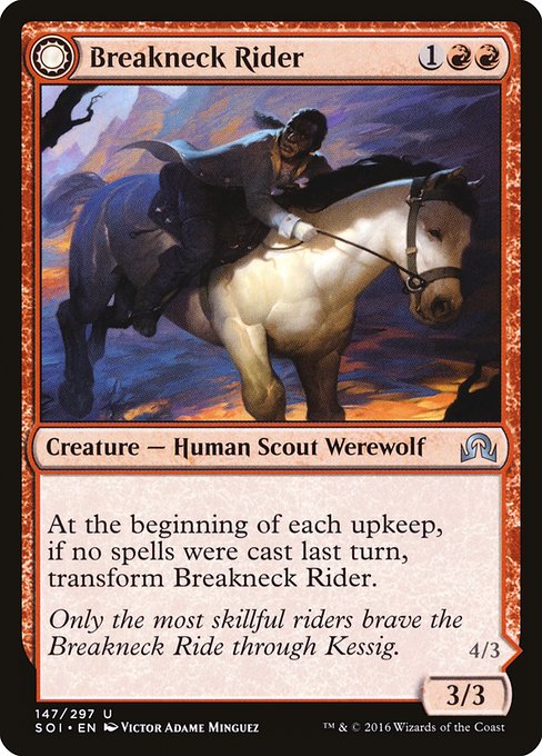 Breakneck Rider // Neck Breaker from Shadows over Innistrad