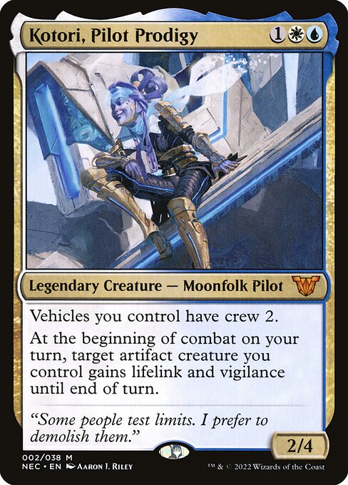 Kotori, Pilot Prodigy from Neon Dynasty Commander