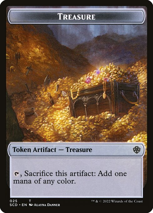 Treasure from Starter Commander Deck Tokens