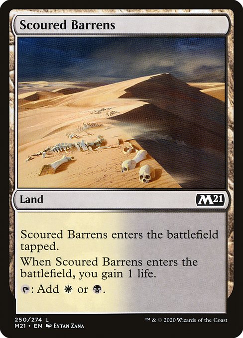 Scoured Barrens from Core Set 2021