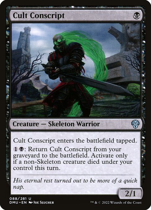 Cult Conscript highlighted card art