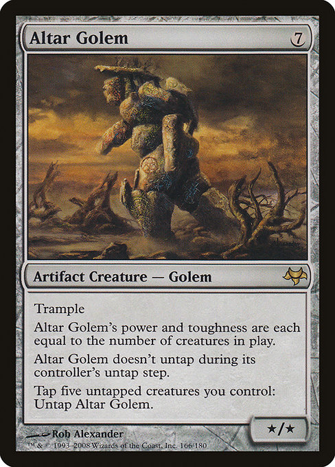 Altar Golem highlighted card art