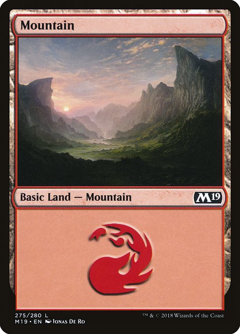 Mountain from Core Set 2019