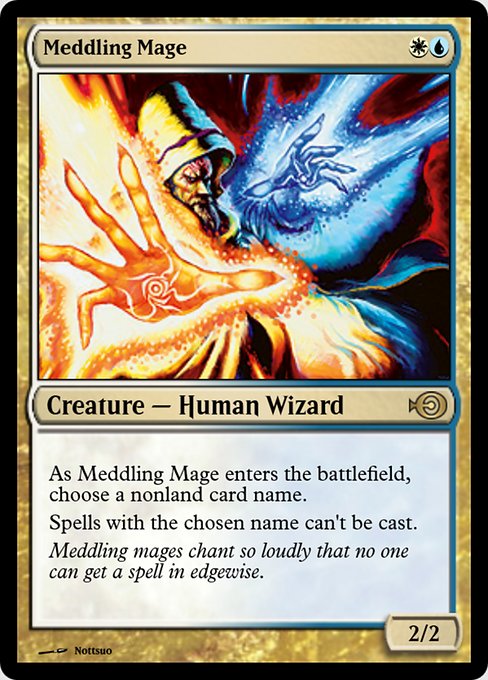 Meddling Mage from Magic Online Promos