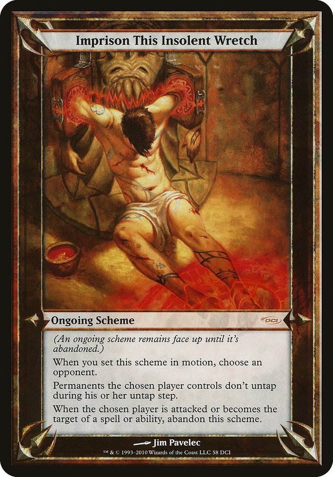 Imprison This Insolent Wretch highlighted card art