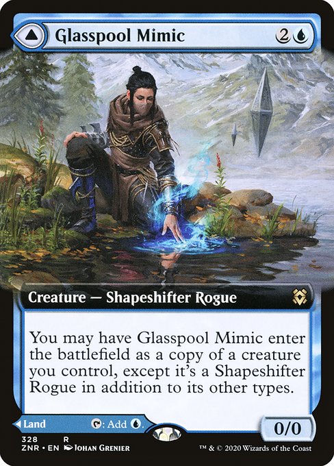 Glasspool Mimic // Glasspool Shore from Zendikar Rising