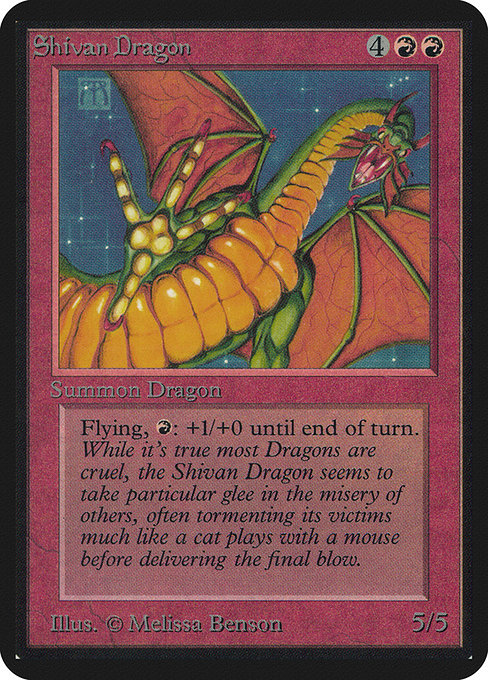 Shivan Dragon from Limited Edition Alpha