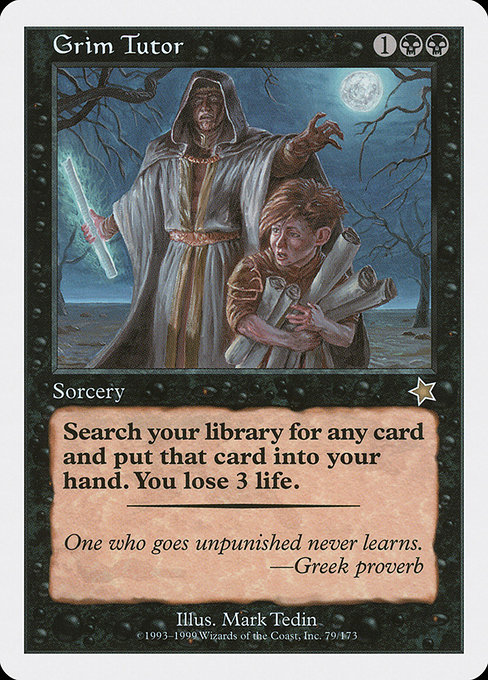 Grim Tutor from Starter 1999