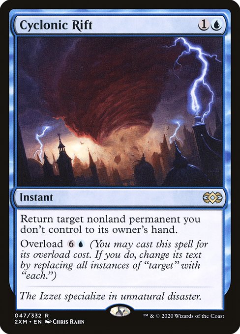 Cyclonic Rift from Double Masters