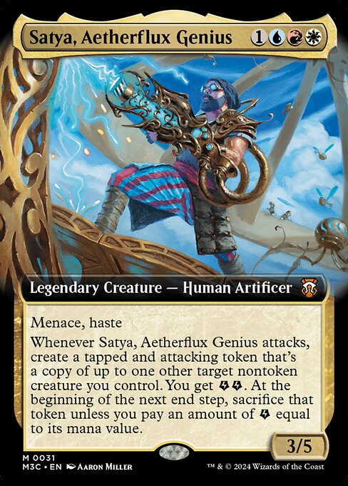 Satya, Aetherflux Genius from Modern Horizons 3 Commander
