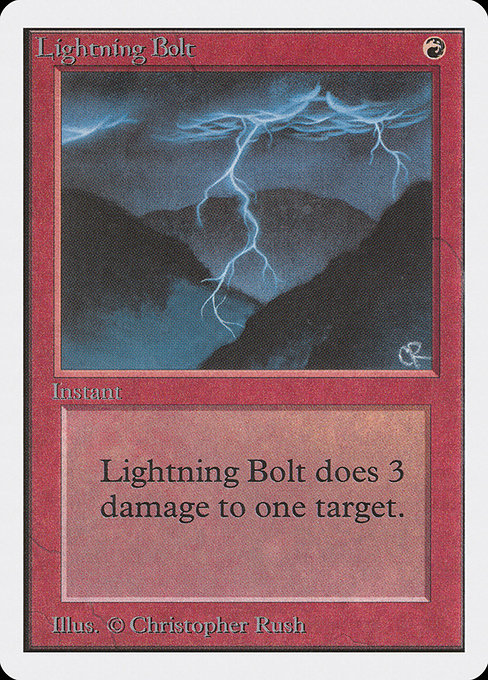 Lightning Bolt from Unlimited Edition