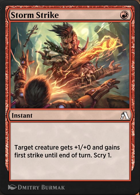 Storm Strike highlighted card art