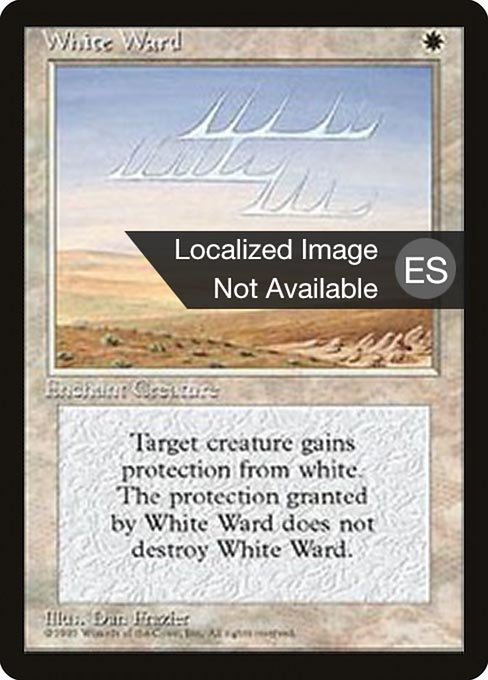 White Ward from Fourth Edition Foreign Black Border