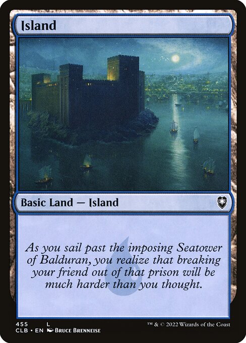 Island from Commander Legends: Battle for Baldur's Gate