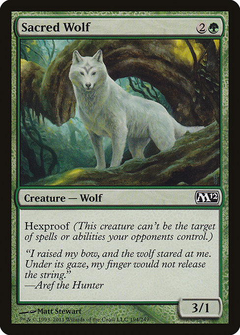 Sacred Wolf highlighted card art