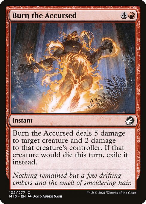 Burn the Accursed from Innistrad: Midnight Hunt