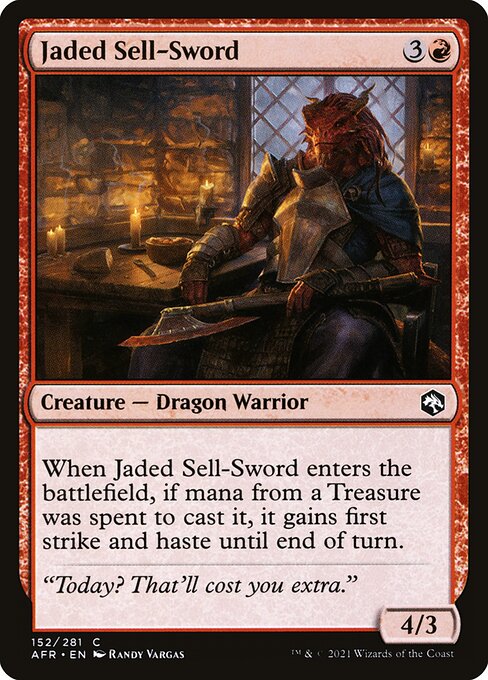 Jaded Sell-Sword from Adventures in the Forgotten Realms