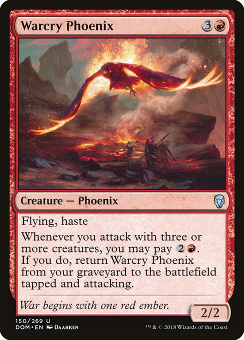 Warcry Phoenix from Dominaria