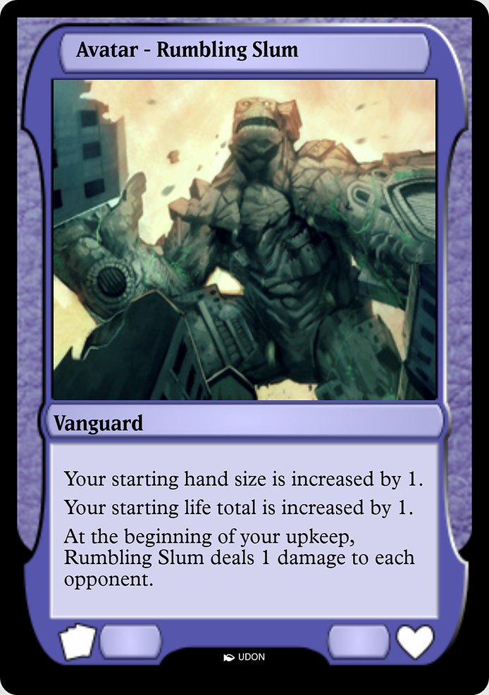 Rumbling Slum Avatar highlighted card art