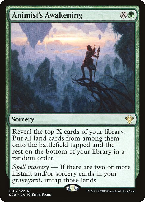 Animist's Awakening highlighted card art
