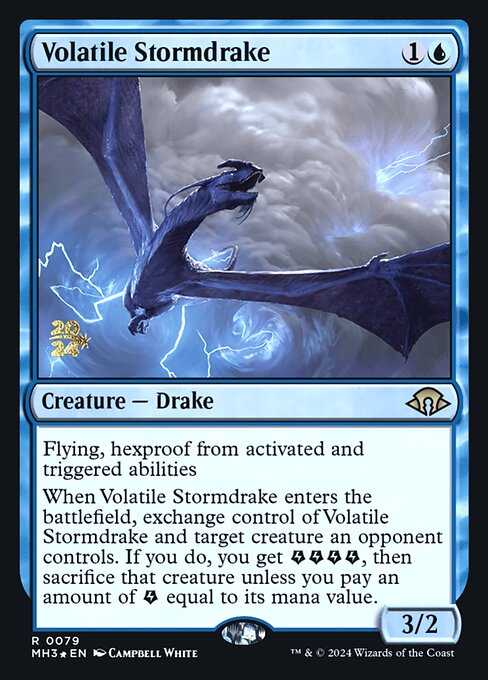 Volatile Stormdrake from Modern Horizons 3 Promos