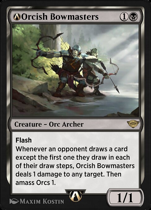 A-Orcish Bowmasters highlighted card art