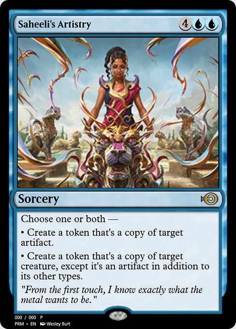 Saheeli's Artistry from Magic Online Promos