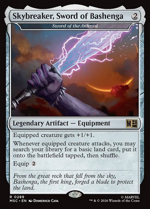Sword of the Animist from Marvel Super Heroes Commander