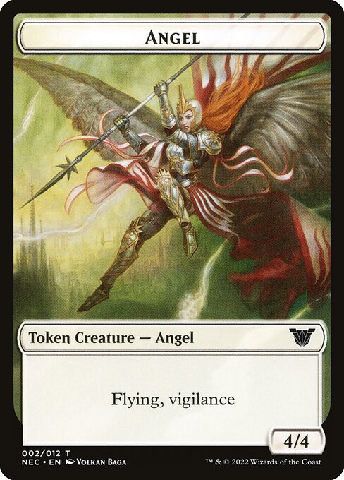 Angel from Neon Dynasty Commander Tokens