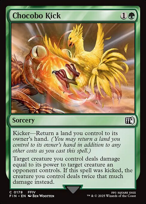 Chocobo Kick highlighted card art