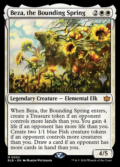 Beza, the Bounding Spring from Bloomburrow Promos