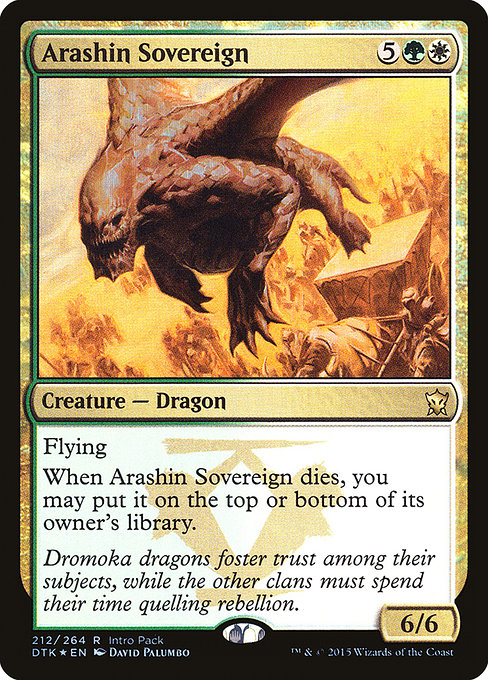 Arashin Sovereign from Dragons of Tarkir Promos