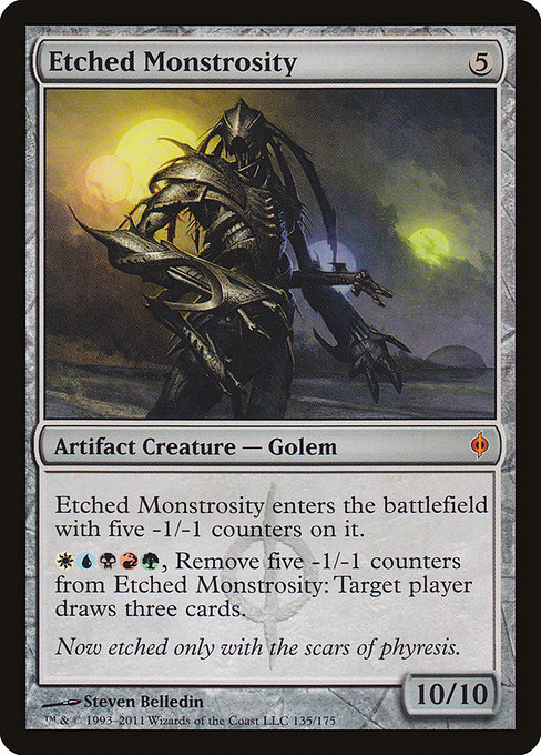Etched Monstrosity from New Phyrexia